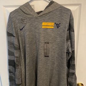 WVU BRAND NEW NIKE long sleeve thin cotton hoodie